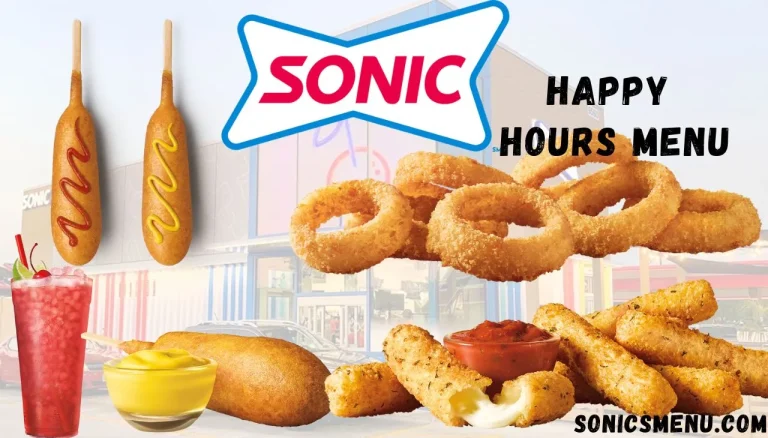 Sonic Happy Hour Menu Of 2024
