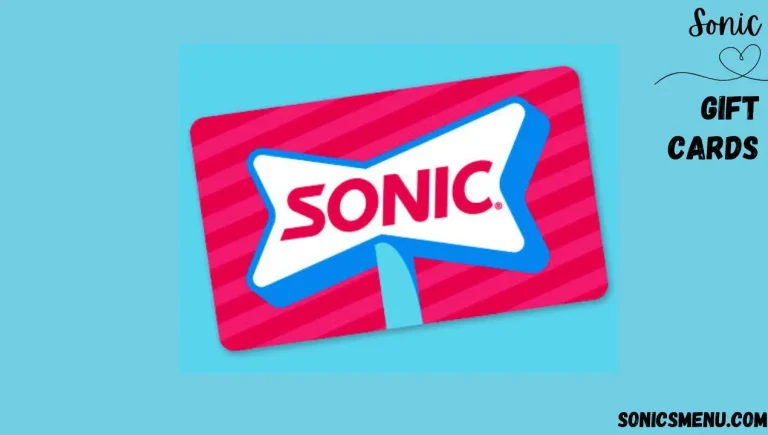 Sonic Gift Card Balance; Relish Your Meal By Uncovering Your Balance
