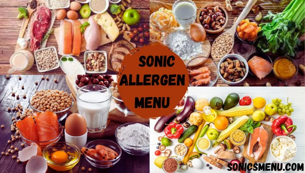 sonic menu allergen