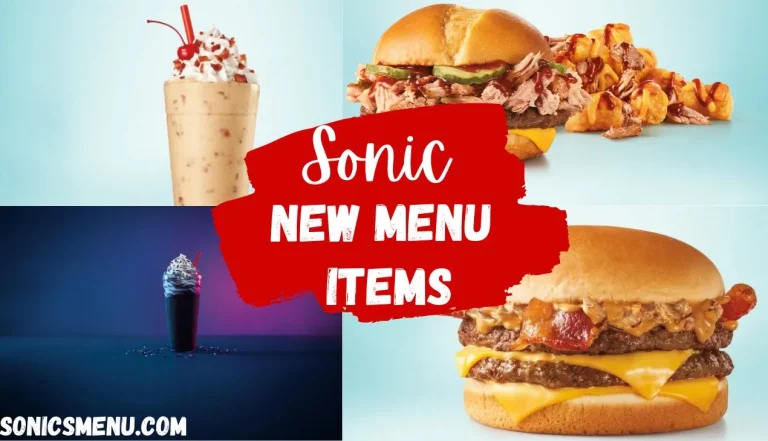 Revealing Exciting Sonic New Menu Items