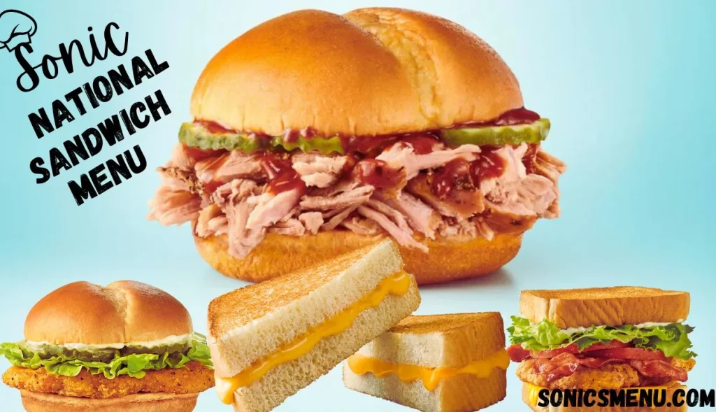 sonic nutritional sandwich menu