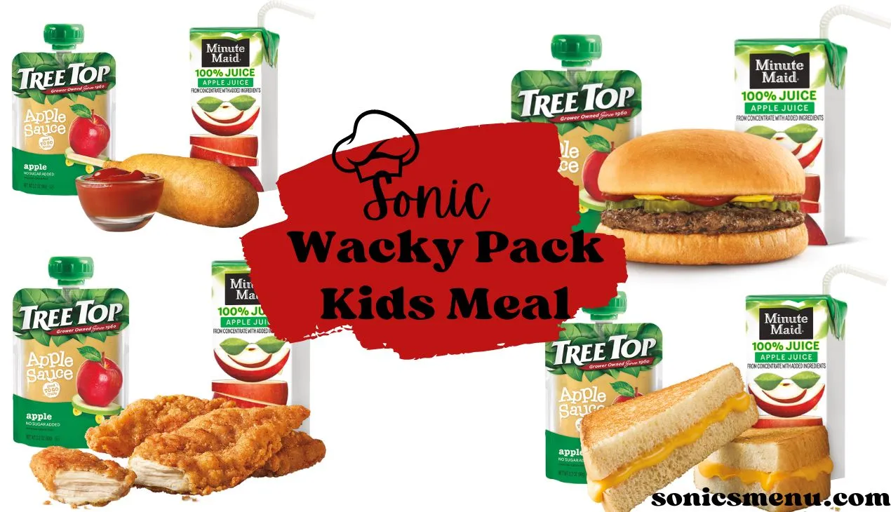 sonic wacky pack kids meals