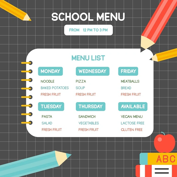 🏫 Middle School Menu Highlights