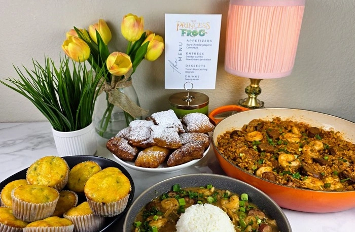 princess and the frog dinner menu 3