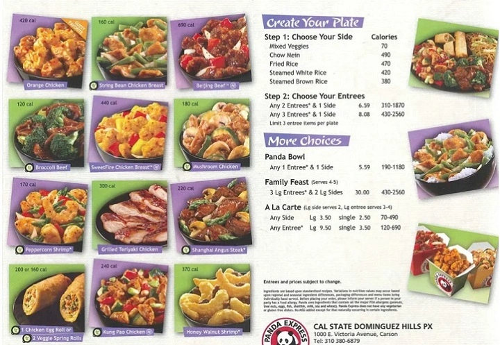 Panda Express Menu Food Menu: Freshness, Comfort and Taste in Every Bite