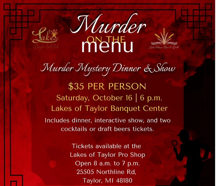 murder mystery dinner menu