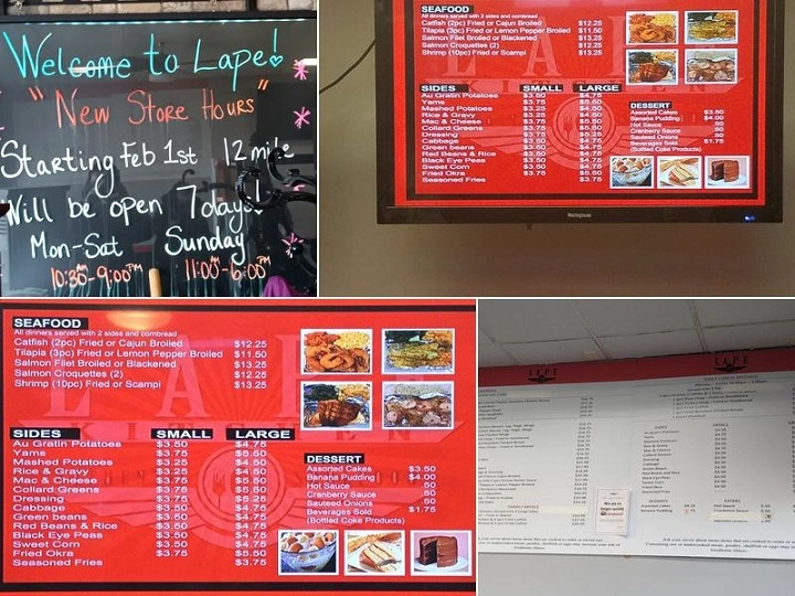 Lape Soul Food Menu: Home Cooking, Healthy Yum