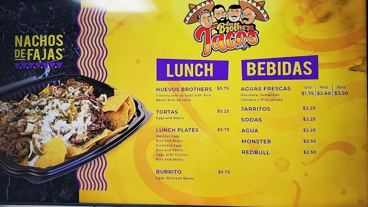 Los Brothers Mexican Food Menu: Real Taste Real Comfort