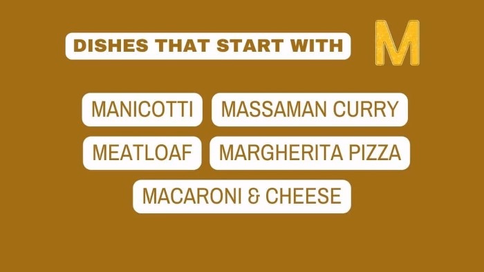 Side Dishes That Start With M